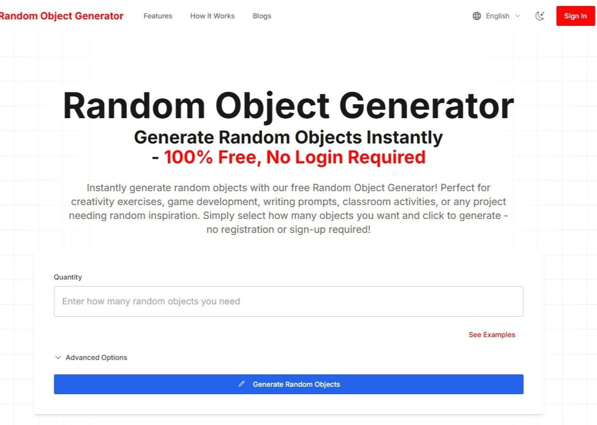 Random Object Generator