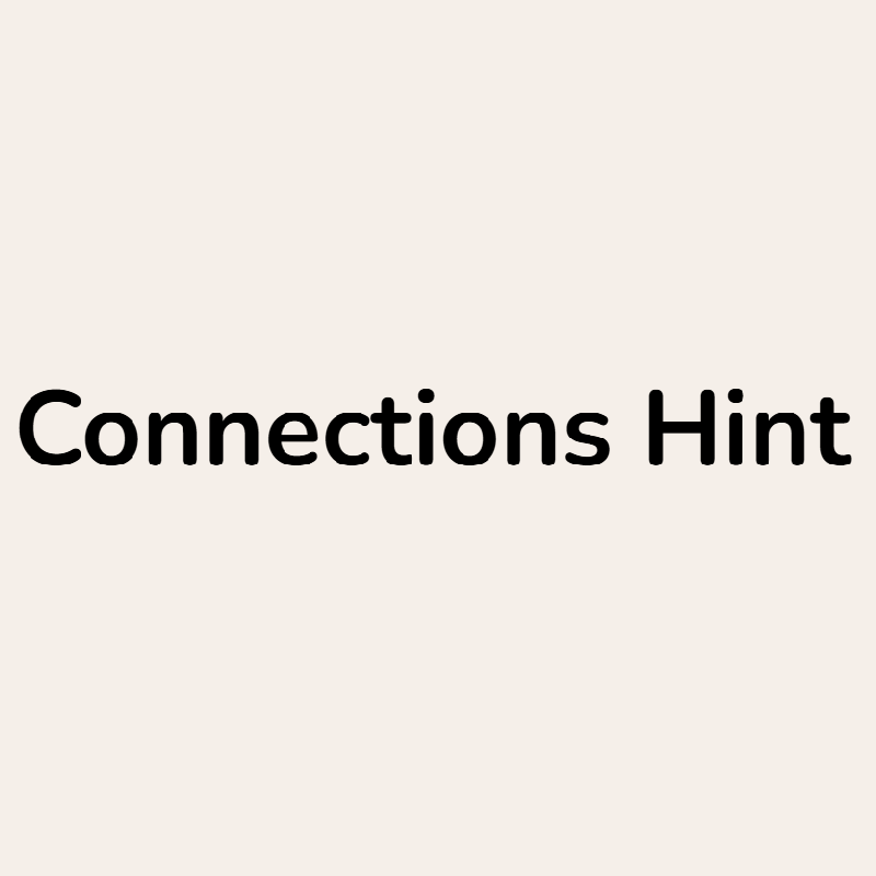 Connections Hint